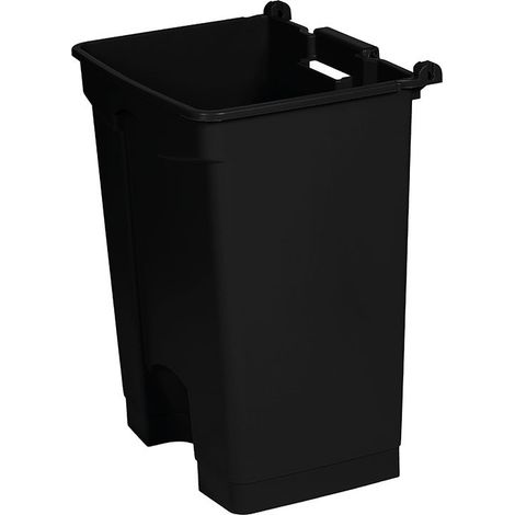 Cuve pour collecteur à pédale 70L - 48.3 x 39 x 64 cm - Noir - Lot de 6 - Dbmark