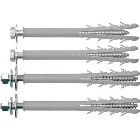 kit fixation - chauffe eau - pour paroi creuse isolée - 12 x 280 mm - bizline 710144