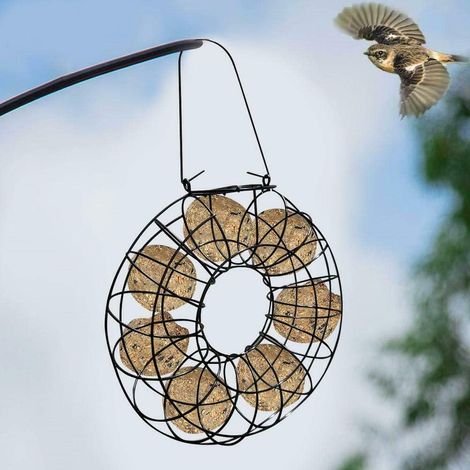 Mangeoire à oiseaux circulaire à suspendre pour oiseaux sauvages - Outil d'alimentation pour oiseaux sauvages - Pour l'extérieur et l'intérieur (1/4)