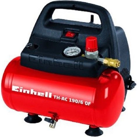 Trade Shop - Compressore Portatile 6 Lt Einhell Th-ac 190/6 Of Motore 1,5 Hp - (1/5)