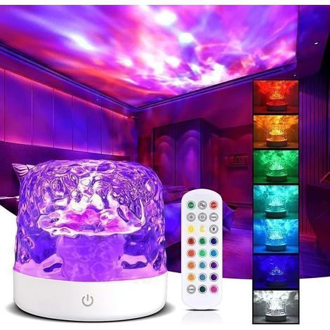 Veilleuse Galaxie, avec 36 modes d'éclairage, veilleuse à capteur alimentée par USB, cadeau pour enfants, blanche (1/5)