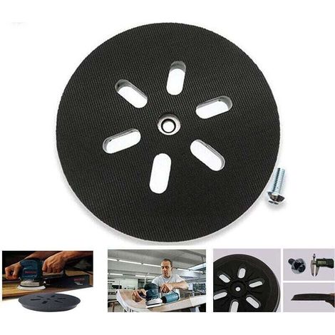 150 mm sanding pad - For Bosch GEX 150 AC, PEX 15 AE, GEX 150 Turbo random orbital sanders - 150 mm with W screw, (1/4)
