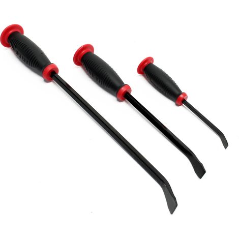 Wiltec – Jeu de 3 ciseaux à bois en acier carbone – Manche ergonomique – Pour travaux de menuiserie – Résistance accrue aux charges (1/3)