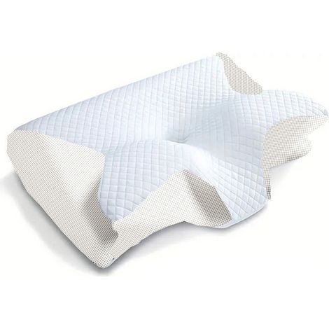 Soutien avancé de la nuque et de la posture, oreiller cervical ergonomique en mousse à mémoire de forme adapté aux personnes dormant sur le dos, le ventre et le côté.-AquaForge (1/4)