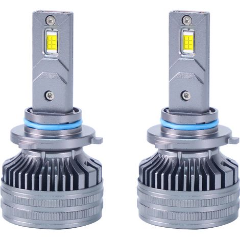 Ampoules LED Phare Redsea R4 H3 H7 130W 13000LM 12V-24V 10A 6000K, Alliage d’Aluminium Haute Température, IP68 Étanche, Faisceau Concentré, Compatible Véhicules AT, Universel, Durée 50000H (1/5)