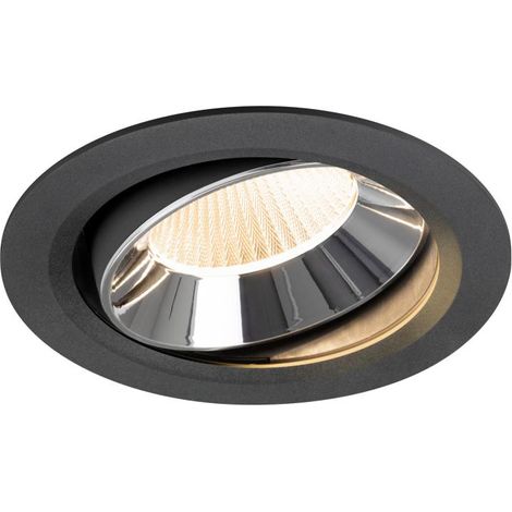 Spot encastré Numinos Move XL noir/chrome 2700K - 40 deg - 1009977