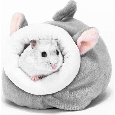 Petits nids d'hiver en coton pour hamsters et nids d'hiver chauds en coton pour lapins, adaptés aux petits animaux. (1/4)