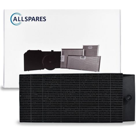 Filtro de carbón AllSpares para campanas extractoras compatible con Electrolux 50263848009 / Tipo B y Pelgrim KF90 (273x110x27mm) (1/5)