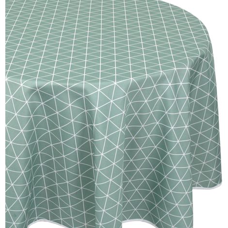 Nappe imprimée polyester PACO géométrique Ovale 180x240 cm (1/5)