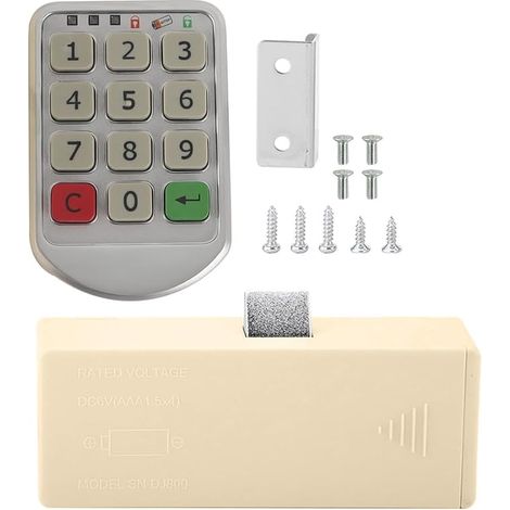 Serrure électronique pour armoire avec clavier numérique, idéale pour bureau, tiroir ou sauna. (1/5)