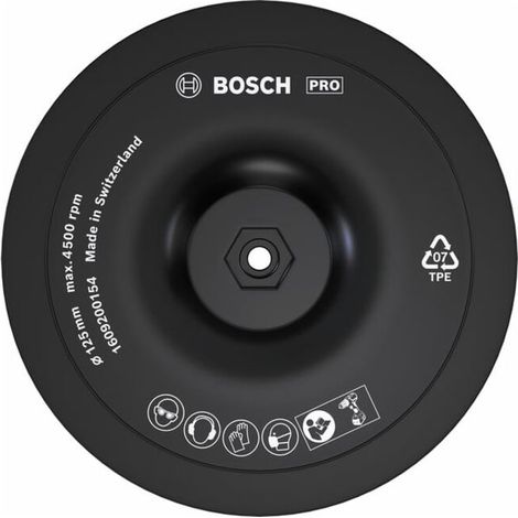 Plaque de forage en caoutchouc : 125mm « Cardillo Closure » BOSCH 1609200154 (1/4)