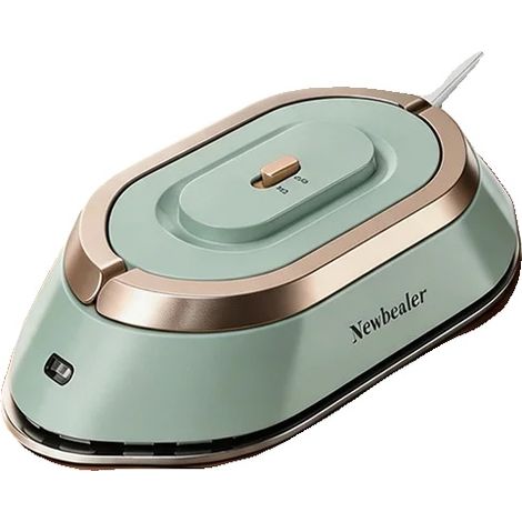Plancha de viaje portátil, doble voltaje, calentamiento rápido, verde, enchufe europeo tipo C de 100V-240V (1/2)