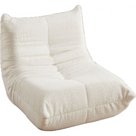 Canapé Togo en chenille, fauteuil de sol, fauteuil d'appoint sans accoudoirs, pouf, fauteuil de cheminée style Togo avec mousse à mémoire de forme, canapé de sol confortable pour salon, chambre, salle (1/5)