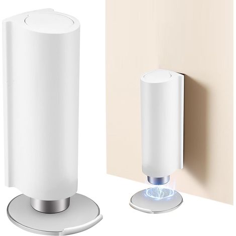 Bloc Porte Aimanté, Butée De Porte Magnétique, Bloc Porte Intérieur, Stop Porte, Sans Percage Acier Inoxydable Invisible, pour Portes Intérieures Maison, Bureau Et Salle De Bain