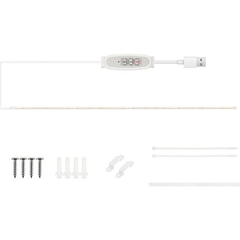 Ruban LED lumière de croissance pour plantes d'intérieur rouge 3000K type soleil lampe horticole hydroponie succulentes 4 intensités réglables minuterie intelligente 24h USB prêt à l'emploi (1/3)