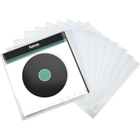 Hama 00181430 estuche para medios de almacenamiento Funda para disco microsurco Transparente