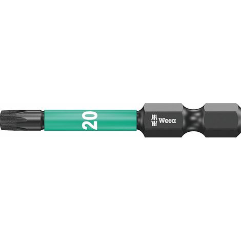2 - Embout Visseuse - Embout Torx TX 20 - Acier Impacter - Pour Visseuse À Choc - Noir Et Vert - 50 mm
