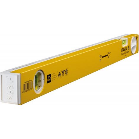 Stabila Teleskop-Wasserwaage Type 80 T Aluminium Teleskop Wasserwaage Ausziehbar, Länge (in cm): 63 - 105 cm