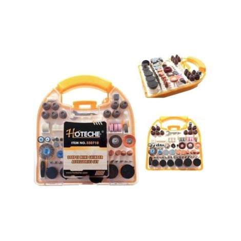 KIT 300PZ ACCESSORI PUNTE MINI TRAPANO DREMEL FRESE SMERIGLIATRICE VALIGETTA 482