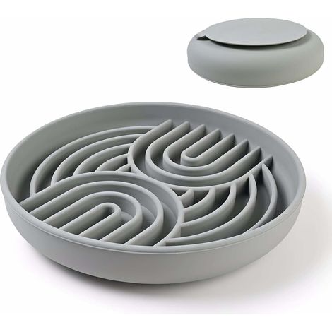 Anti Glutton Bowl for Dogs and Cats, Interactive Silicone Food Bowl with Non-Slip Suction Cup, Slow Feeder for Healthy Digestion, Suitable for Small, Medium Animals (1/5)