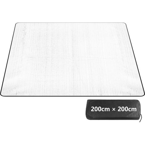 Tapis de Sol Isolant Camping 200x200 cm Aluminium Double Face Pliable en EVA Conserve sa Forme et Résiste au Vent et à la Pluie, comme Tapis de Tente ou Yoga, pour Randonnée et Pique-Nique (1/5)