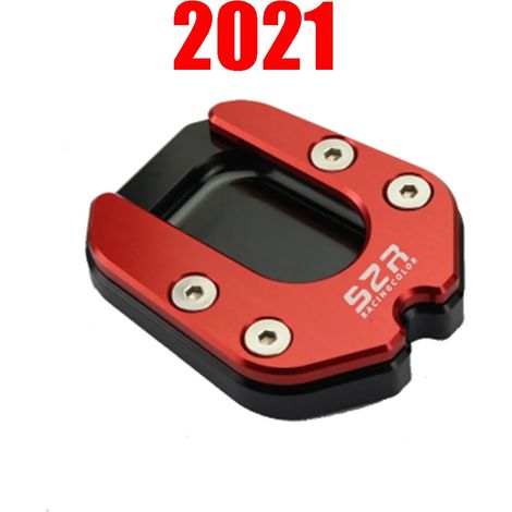 (Rouge) Compatible avec les accessoires de moto CFMOTO CF 800MT MT800 MT 800 MT : béquille latérale, extension, plaque de support, pièces maxpower (1/4)