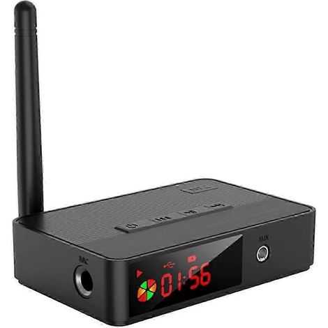 Émetteur et récepteur NFC Bluetooth 5.3, fibre optique AUX 3,5 mm, microphone 6,5 mm/clé USB/carte TF, HiFi sans fil. (1/5)