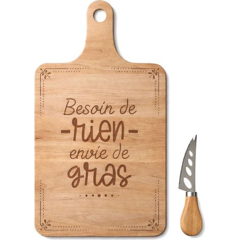 Coffret planche apéritif bambou Besoin de rien envie de gras (1/3)