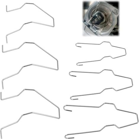 6 pezzi 5ZHSFULKIT Clip a molla di fissaggio per lampadine H1/H3/H4/H7, clip di fissaggio in acciaio di alta qualità, compatibili con vari modelli di auto
