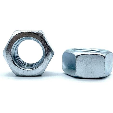 Ecrou 50 Ecrou Hexagonal M6 5mm x 10mm Acier Galvanisé DIN 934 Écrou M6 pour Boulons et Écrous, Éléments d'Accouplement, Réglage et Fixation Intérieur et Extérieur (1/3)