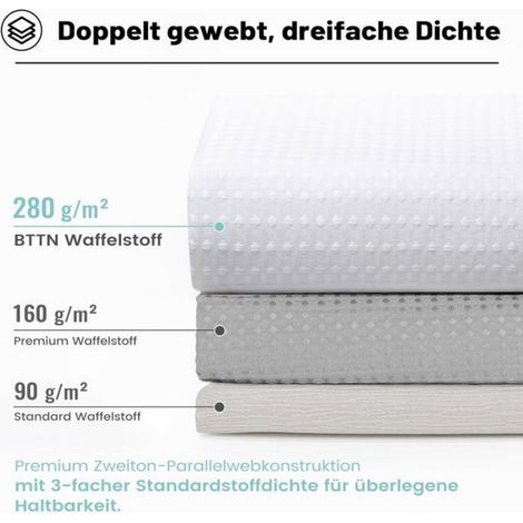 Rideau de douche blanc gaufré - 1 pièce - Polyester imperméable - Anti-moisissure avec ourlet lesté - Pour salle de ba CASSETTE VHS (1/5)