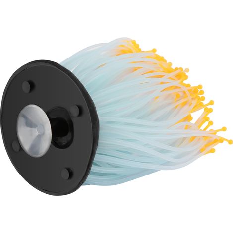 Plante corallienne artificielle aux couleurs vives, ornement pour aquarium, veilleuse orange. (1/5)