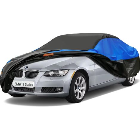 Bâche Voiture Exterieur Respirante, Compatible avec 3 Serie E93 E92 F30 E90(2005-2015) Housse de Protection Voiture Extérieur, Toutes Saisons Peuvent Tout Gérer Contre Pluie Soleil Poussière.,Taille p (1/5)