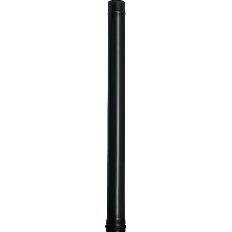Wolfpack Tubo de Estufa Pellet Acero Vitrificado Negro Ø 80 mm. Longitud 100 cm. Estufas de Leña, Chimenea, Alta resistencia, (1/2)