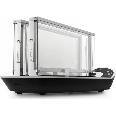 Système de cuisson intelligent – Cuisson infrarouge – Température réglable 50°C à 300°C – Rapide en 80 secondes – Pour viande, poisson, légumes, pain – Bugatti (1/2)