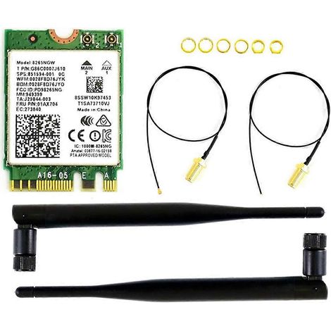 Module réseau sans fil Waveshare AC8265 pour Jetson Nano (B01) avec Wi-Fi double bande Intel 2,4 GHz / 5 GHz intégré (1/5)