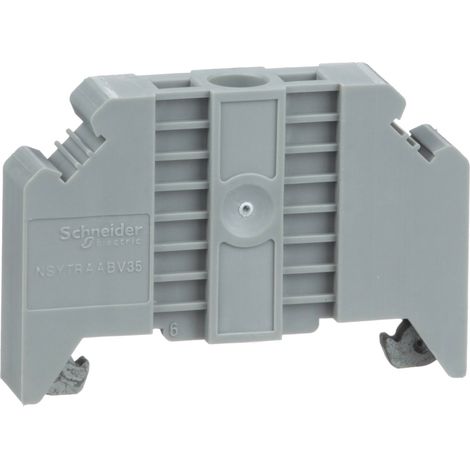 Butée d'arrêt à visser sur rail DIN 35mm largeur 95mm marquable SCHNEIDER NSYTRAABV35