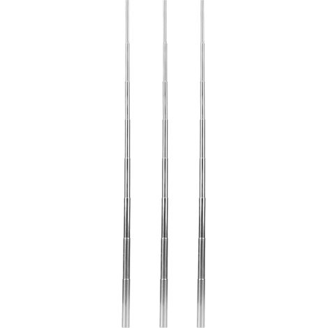 Lot de 3 mini chalumeaux extensibles portables en acier inoxydable 304 pour le camping et les barbecues (petit format). (1/5)