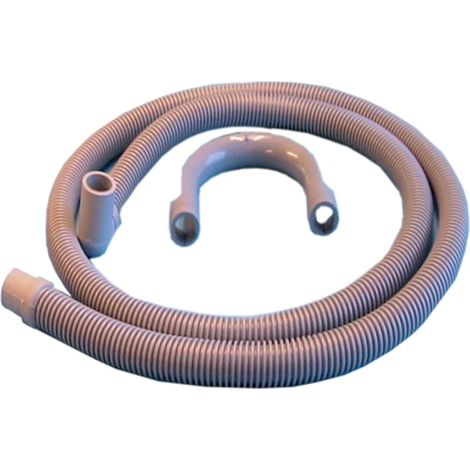 Tuyau d'évacuation de 3000 mm, diamètre 19-22 mm, avec coude à 90° pour robinet d'évier