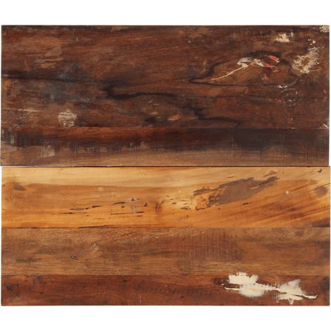 Plateau de table - Parfait pour Table à Manger, Cuisine ou Bureau rectangulaire 60x70 cm 15-16 mm Bois récupéré Chic-659389 (1/5)