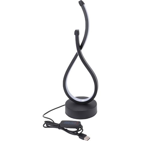 Lampada da tavolo a spirale a 3 colori, lampada da comodino a LED dimmerabile per casa, soggiorno, camera da letto, decorazione. (1/5)