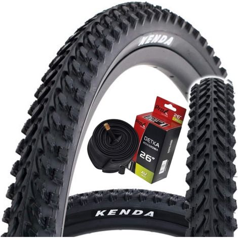 Kenda Weihnachtsbaum-Fahrradreifen 26x1,95 Mountainbike-Set mit Schlauch (1/4)