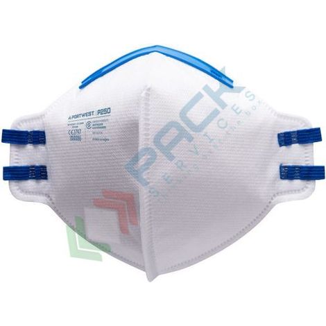 Mascherina protezione Portwest P250 FFP2 pieghevole senza valvola (1/2)