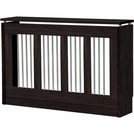 Cache-radiateur 120 cm – Panneau mélaminé haute densité – Système d'accès magnétique – Évidement pour plinthe murale – Topkit