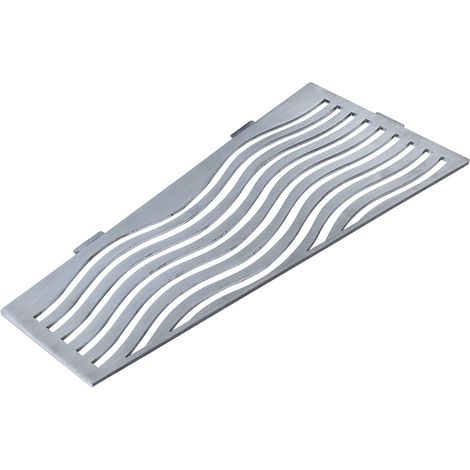 U-Tile – Etagère de douche en acier inox 26,2 x 12,7 cm – Fixation sans perçage – Épaisseur 2 mm – Design rectangulaire pour joints minimalistes