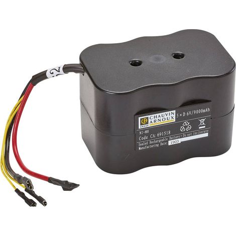 Bloc batterie rechargeable Chauvin Arnoux 6V NiMH 8.5Ah x 8 ( Prix pour 1 )