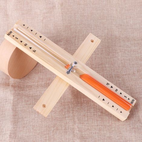 Sablier de sauna 15 minutes - Sablier rotatif en bois avec sable blanc, résistant à la chaleur, idéal pour sauna et spa - Orange (1/5)