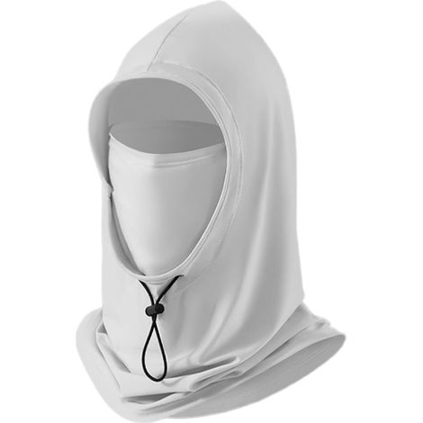 Cache-cou amovible pour homme, tissu respirant et frais en soie glacée, parfait pour une utilisation en saison chaude, protection intégrale du visage (1/5)