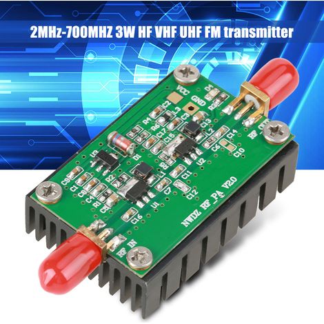 Émetteur radio HF/VHF/UHF FM 3W (2 MHz-700 MHz) avec amplificateur de puissance RF (1/5)