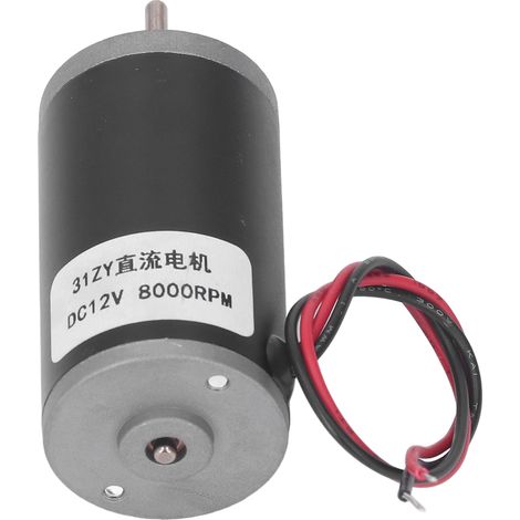 Moteur DC 12V Haute Performance, Réversible 8000 RPM avec Aimant Permanent et Fort Couple (1/5)